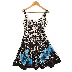 Nine West SZ 6 Fit & Flare Special Occasion Sleeveless Floral Shaping Dress